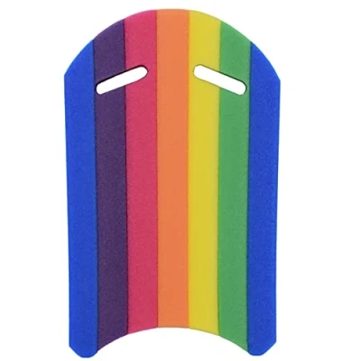 Image of Kids Adults Kickboard Foam EVA Float Kick Board Learning Pool Swim Safety Aid (Rainbow)