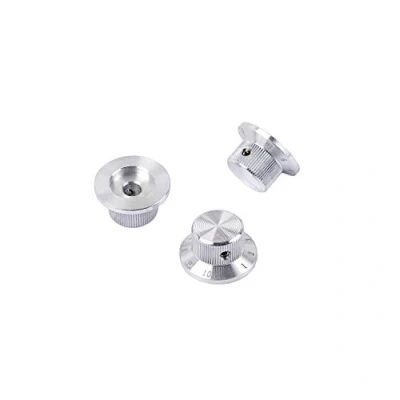 Image of Alnicov 3Pcs Metal Guitar Control Knobs 6mm Diameter Tone Volume for Strat Stratocaster Electric