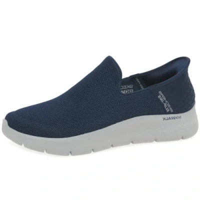Image of Skechers Men&#039;s Go Walk Flex Sneaker, Navy Textile, 6 UK