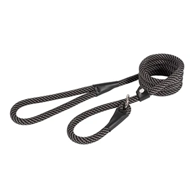 Image of Extreme Rope Slip Lead Black/Grey 1.5mx12mm