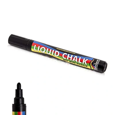 Image of Liquid Chalk Marker Pen Black 5mm Bullet Nib