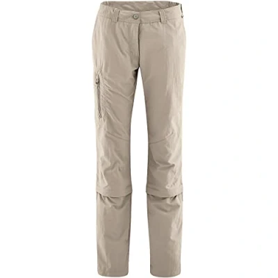 Image of maier sports Fulda Women&#039;s Zip Off Trousers grey Feather Gray Size:48 (EU)