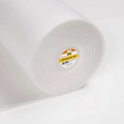 Image of Freudenberg Style Vil Fix Fleece Line, White Fixed Foam by the Metre 72 cm Wide
