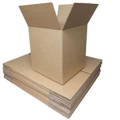 Image of Schott Packaging 25x Strong Large Cardboard Boxes 18&quot; x 12&quot; 10&quot; Cube (457mm 305mm 254mm) Ideal for Mailing, Shipping, Postage, Single Walled 25 Pack