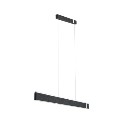 Image of Paulmann LED pendant light Jagun, anthracite, felt, 3 step dimmable