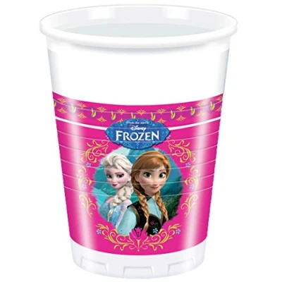 Image of Disney Frozen Plastic Party Cups 200Ml Pack of 8