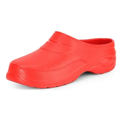 Image of Ladeheid Women&#039;s and Men&#039;s EVA Clogs KL037 (Red, 6 UK)