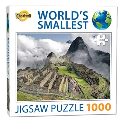 Image of cheatwell Games 13916 World&#039;s Smallest 1000 Piece Jigsaw Puzzle Machu Picchu