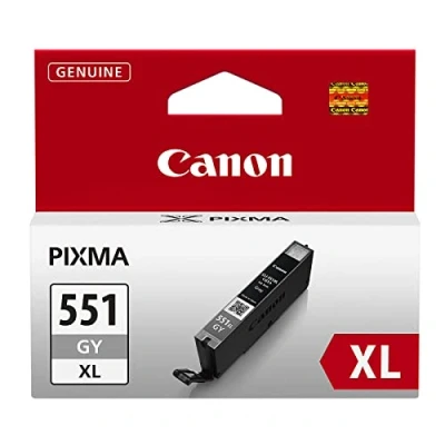 Image of Canon Original CLI 551xl High Capacity Ink Cartridge, Grey