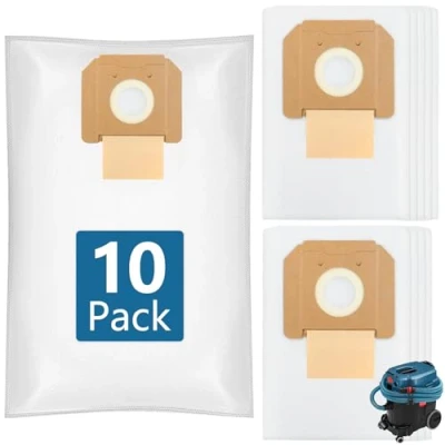 Image of 10 Pack Dust Bags for Bosch GAS 35 L AFC/L SFC+/M AFC Extractors,GAS Vacuum Cleaner Bosch,Large Capacity Replacement