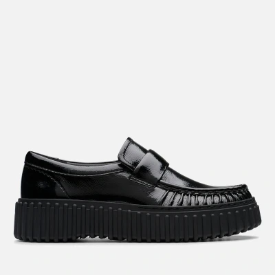 Image of Clarks Women&#039;s Torhill Mocc Patent Leather Loafers UK 3