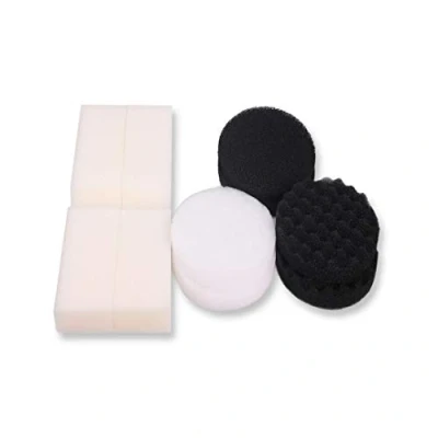 Image of INGVIEE Compatible Foam Filter Pad Set for Fluval FX5 and FX6 (2 x Polishing Pad, 2 Filter, Activated Carbon, Bio Foam)