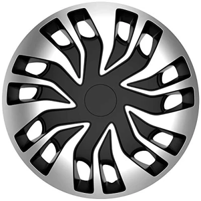 Image of AUTO STYLE Set wheel covers Fast VAN 15 inch silver/black (spherical)