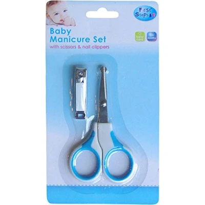 Image of Baby Manicure Set with Scissors and Nail Clippers (Blue)