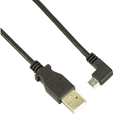 Image of StarTech.com (1m) Right angled Micro USB Charge and Sync Cable M/M (Black)