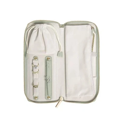 Image of Stackers Sage Green Jewellery Roll