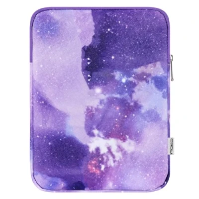 Image of MoKo 12.9 Inch Tablet Sleeve Fits 13 New iPad Pro M4 &amp; Air M2 2024, M2&amp;M1, Galaxy Tab S8+/S9+ 12.4, Polyester Bag Fit with Apple Pencil or Smart Keyboard, Purple Starry Sky