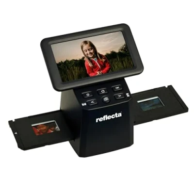 Image of Reflecta x33 Scan Slide Scanner and Negative with 15.3 MP CMOS Sensor, 5 Inch IPS Display, Automatic Manual Colour Correction, Scans 35 mm Films Slides without PC