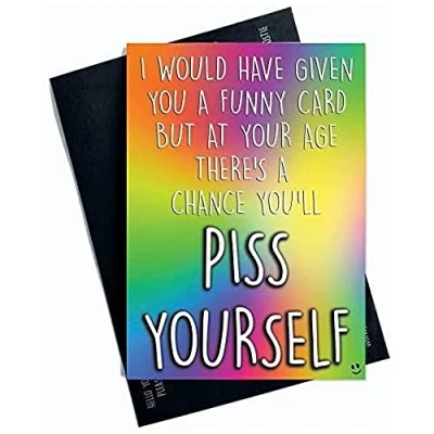 Image of Funny Cards Rude Birthday Card 40th 50th 60th 70th Sister Mum Greeting Witty Humour Laughter Banter Offensive Joke Fun PC513