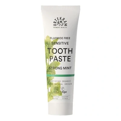Image of Urtekram Toothpaste Strong Mint Bio 9 75 ml, Vegan, Organic, Flour Free, Natural Origin