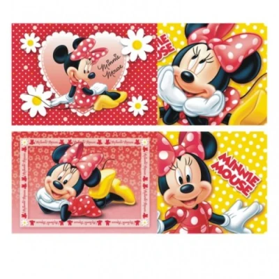 Image of Disney Amscan Minnie Mouse 4 Piece Jigsaws, Red