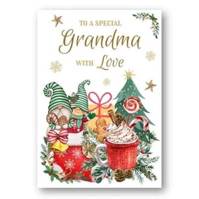 Image of Second Ave Grandma Christmas Winter Gingerbread Xmas Holiday Festive Greetings Card