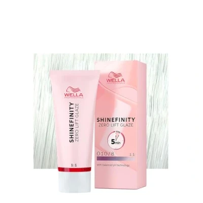 Image of Wella Shinefinity Zero Lift Glaze Opal Flash 010/8 60ml colorazione demi permanente