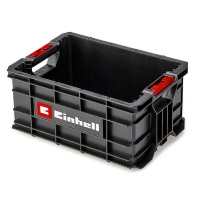 Image of Original Einhell E Case Toolbox Max 90 kg, Stackable, Latchable Tool Crate Can Be Combined with All System Products for The Storage and Transport of Tools Accessories