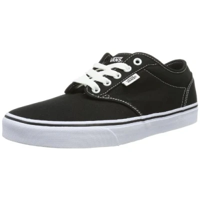 Image of Vans Men&#039;s Mn Atwood Sneaker, Black Canvas White, 6.5 UK