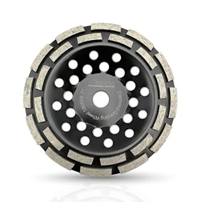 Image of SHDIATOOL Diamond Grinding Cup Wheel 180mm Double Row for Marble Concrete Masonry Granite