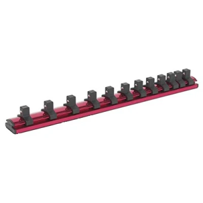 Image of Sealey Premier Socket Retaining Rail Magnetic 3/8&quot;Sq Drive 12 Clips