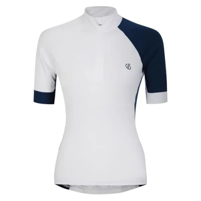 Image of Dare 2b Women&#039;s Half Zip Compassion Iii Jersey White Moonlight Denim, Size: 18