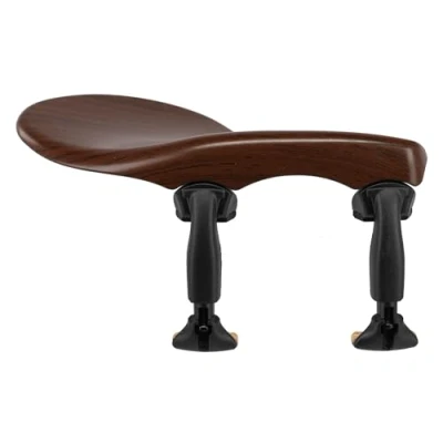 Image of Wittner chinrest Zuerich, lateral violin 1/2, high tech plastic, height adjustable, inclination selectable, without screwdriver, rosewood colour, 258231P, Made in Germany