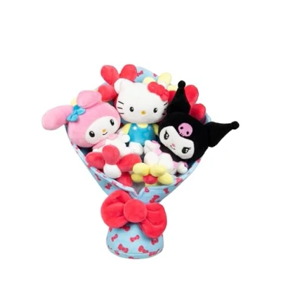 Image of Hello Kitty and Friends 12&quot; Plush Celebration Bouquet, 9 Included, Official Sanrio Product by Jazwares