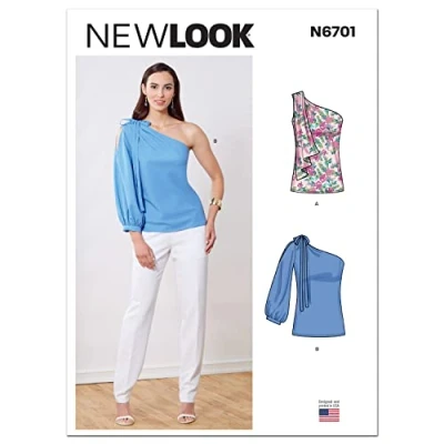 Image of New Look Sewing Pattern N6701 Misses&#039; Set of One Shoulder Tops