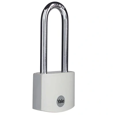 Image of Yale YE3B/38/156/1/GR Standard Security 38mm Aluminium Padlock with Long shackle Grey Hardened Steel 3 keys