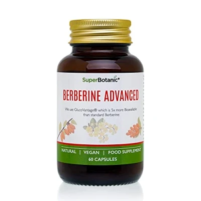 Image of SuperBotanic Berberine Advanced 150mg 60 Capsules Strength Supplement Suitable for Men and Women