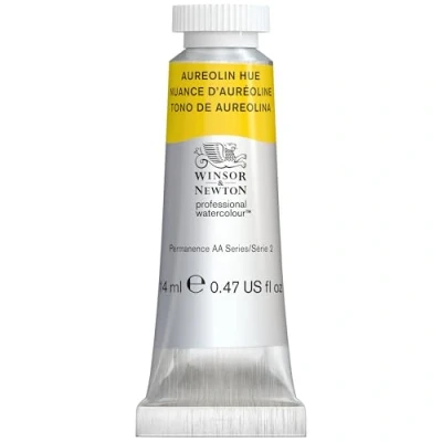 Image of Winsor &amp; Newton 0105417 Professional Watercolour Aureolin Hue, 15 ml Tube Paint, Vibrant Colours in Artist Quality, High Colour Shine and Clarity, Lightfast