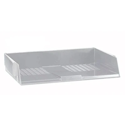 Image of Avery W44LGRY Original Single Wide Entry Letter Tray/Intray, 367 x 63 254 mm Light Grey