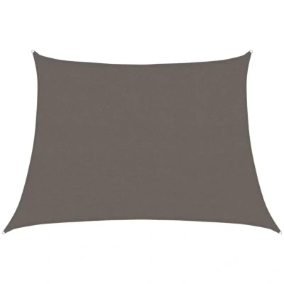 Image of vidaXL Sunshade Sail 160 g/m² Anthracite 4/5x3 m HDPE