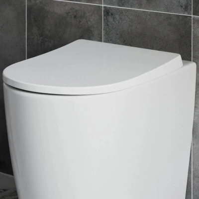 Image of Affine Bordeaux Soft Close D Shape Toilet Seat Slim