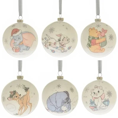 Image of Widdop Set of 6 Baby Disney Christmas Tree Baubles