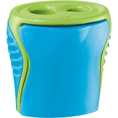 Image of Maped Boogy Pencil Sharpener for 2 Pen Sizes Including Collection Box Random Colour Thin Pencils Diameter &lt; 8 mm/for Thick 11 mm