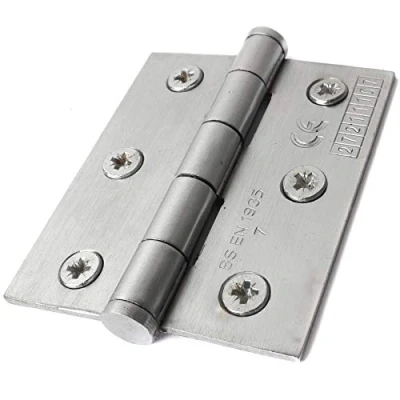 Image of Heavy Duty Grade 7 Satin Fire Door Hinge Hinges EN1935 Standards (1 Pair)