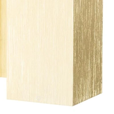 Image of Qazqa Modern Wall Lamp I Light Gold Square Sandy Suitable for LED GU10 2 Aluminium Living Room Kitchen Bedroom