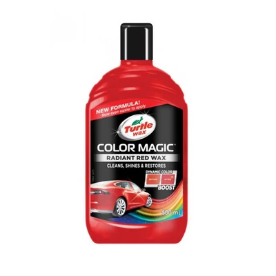 Image of Turtle Wax 52711 Color Magic Car Paintwork Polish Restores Colour &amp; Shine Red 500ml