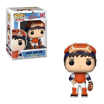 Image of Funko POP! Movies: Major League Jake Taylor Collectable Vinyl Figure Gift Idea Official Merchandise Toys for Kids &amp; Adults Movies Fans Model Collectors and Display