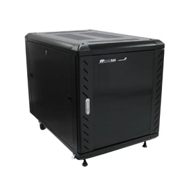 Image of StarTech.com 12U 36&quot; Inch Closed Rack Cabinet for Assembling with Bearings Accessory (Black, 800 kg, Freestanding, 60 cm, 90 66.5 cm)