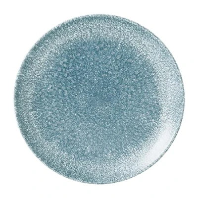 Image of Churchill Studio Prints Raku Round Plate Topaz Blue 165mm