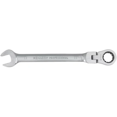 Image of Kennedy Metric Combination Ratchet Spanner, Flexible Head, 11mm